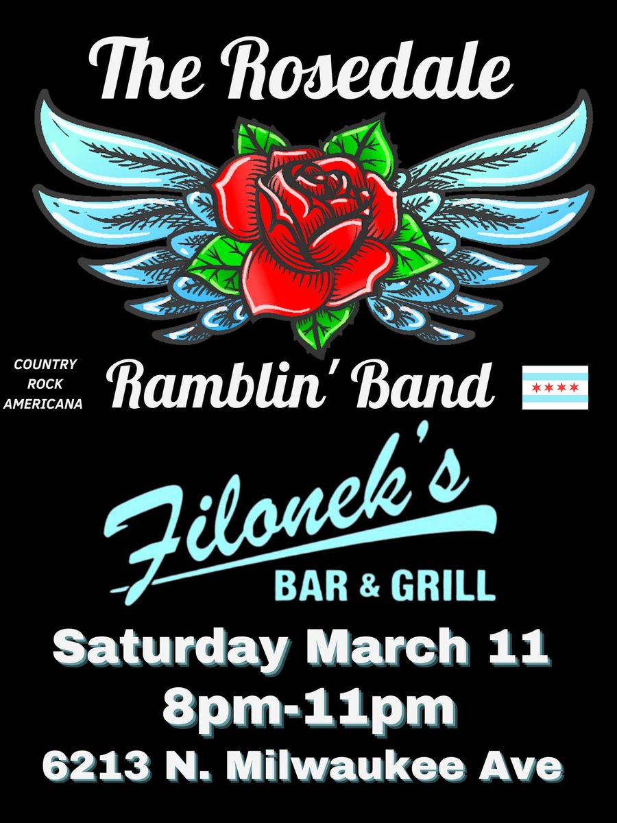 The Rosedale Ramblin' Band show poster, Mar 11, 2023