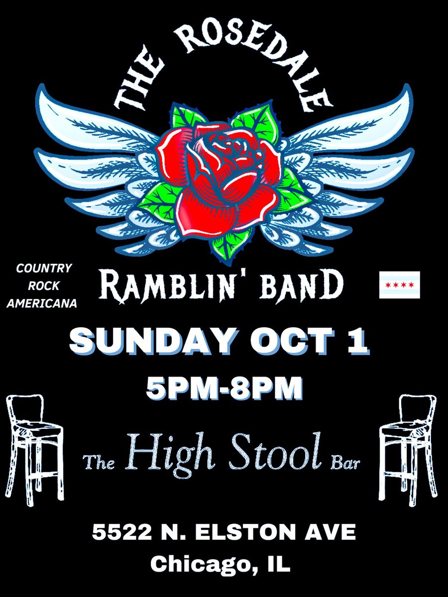 The Rosedale Ramblin' Band show poster, Oct 1, 2023