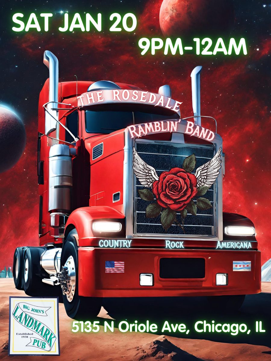 The Rosedale Ramblin' Band show poster, Jan 20, 2024