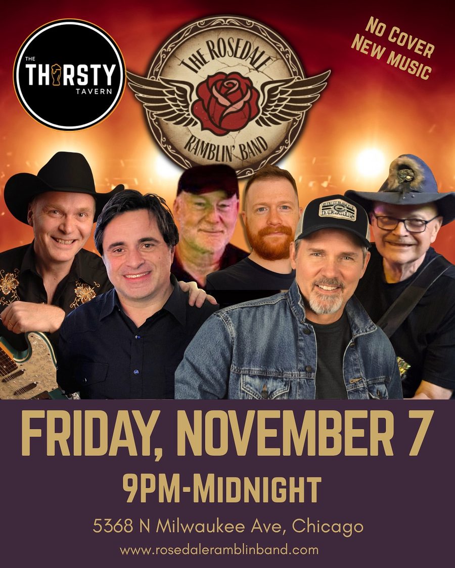 The Rosedale Ramblin' Band show poster, Nov 7, 2025