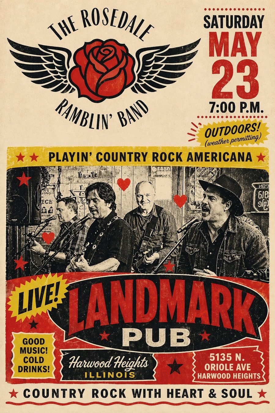 The Rosedale Ramblin' Band at Landmark, May 23, 2026